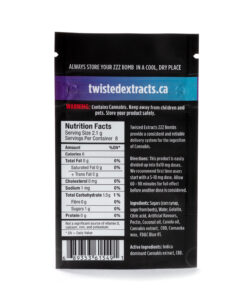 Twisted Extracts - Blue Raspberry 1:1 Zzz Bomb Indica & CBD - Image 2