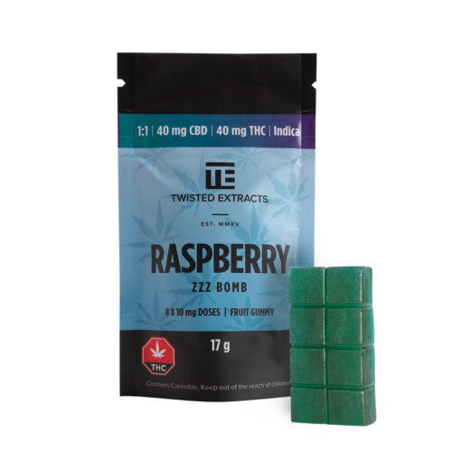 Twisted Extracts - Blue Raspberry 1:1 Zzz Bomb Indica & CBD