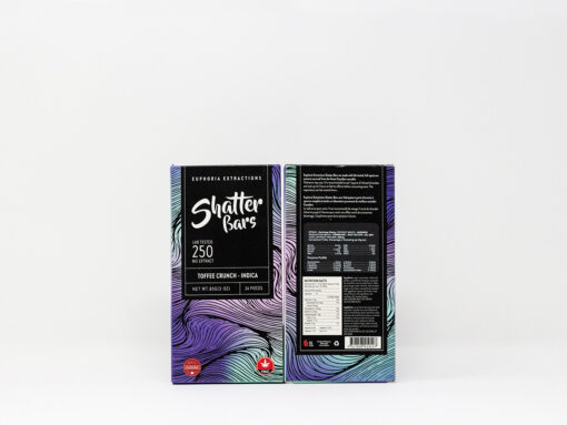 Euphoria Extractions - Shatter Bars - Toffee Crunch (Indica 250mg)