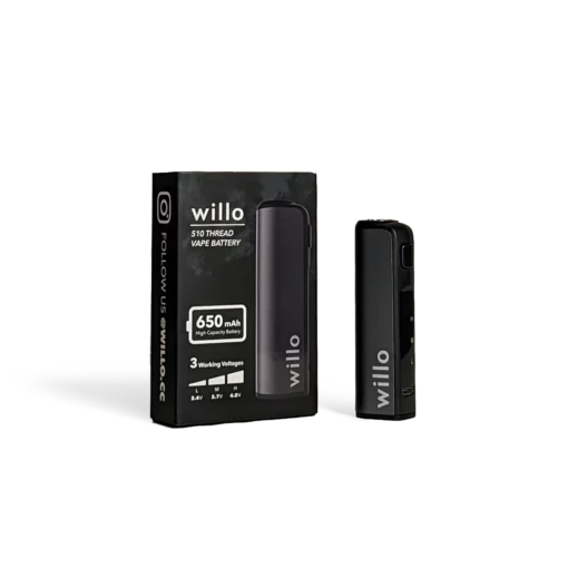 Willo - 510 Thread Vape Battery Unit (Rechargeable)