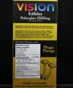 Vision Microdose Edible Chocolate (2500mg Psilocybin) - Image 3
