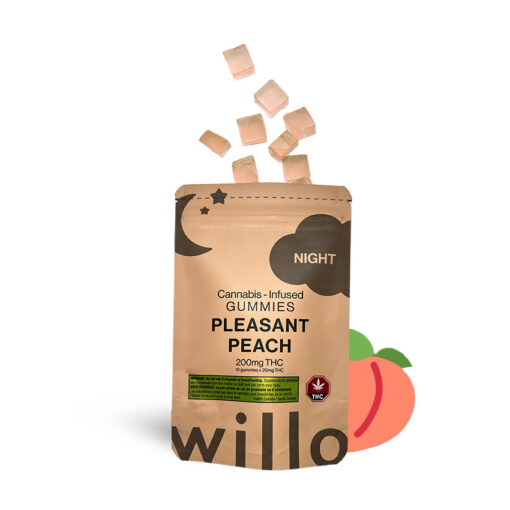 Willo Gummies - Pleasant Peach (200mg Night/Relax/Sleep)