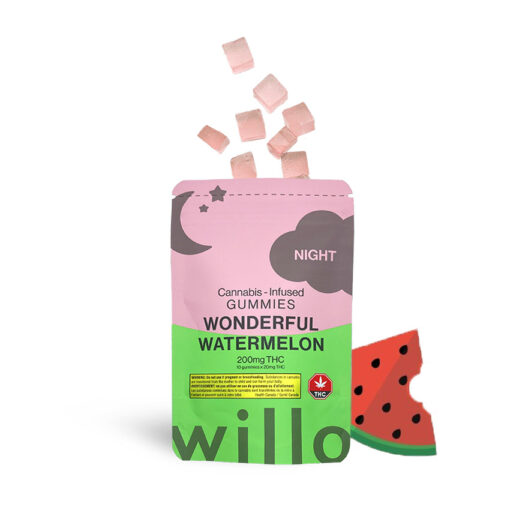 Willo Gummies - Wonderful Watermelon (200mg Night/Relax/Sleep)