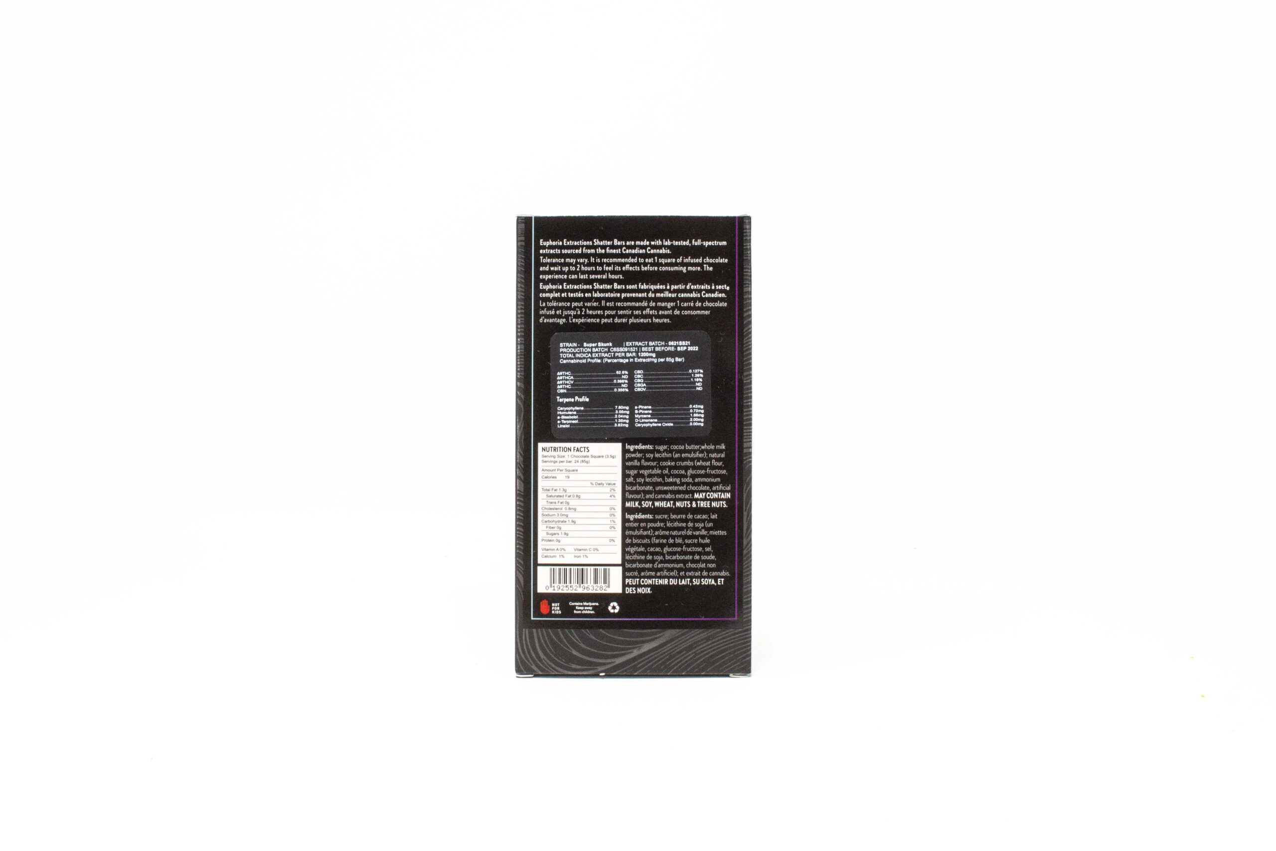 Euphoria Extractions - Shatter Bars - Cookies & Green (Indica 1200mg) - Image 2