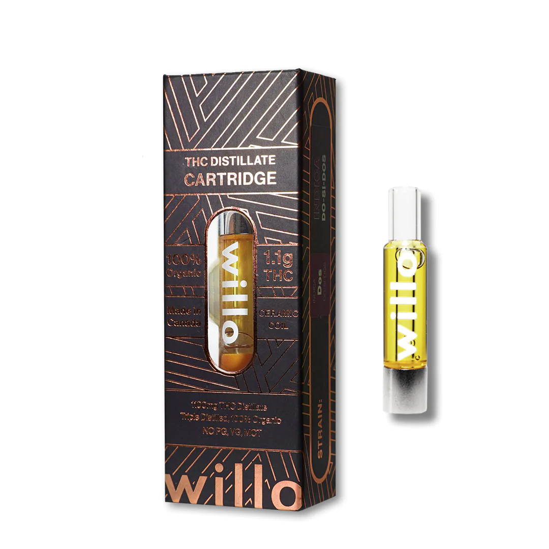 Willo Vapes - THC Cartridge (1100mg Indica/Sativa)