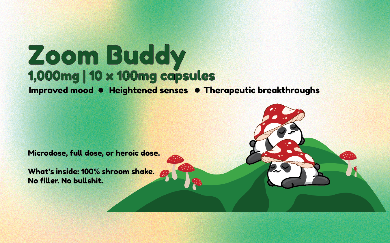Zoombuddy - Microdose Mushroom Pills (1000mg) - Image 3