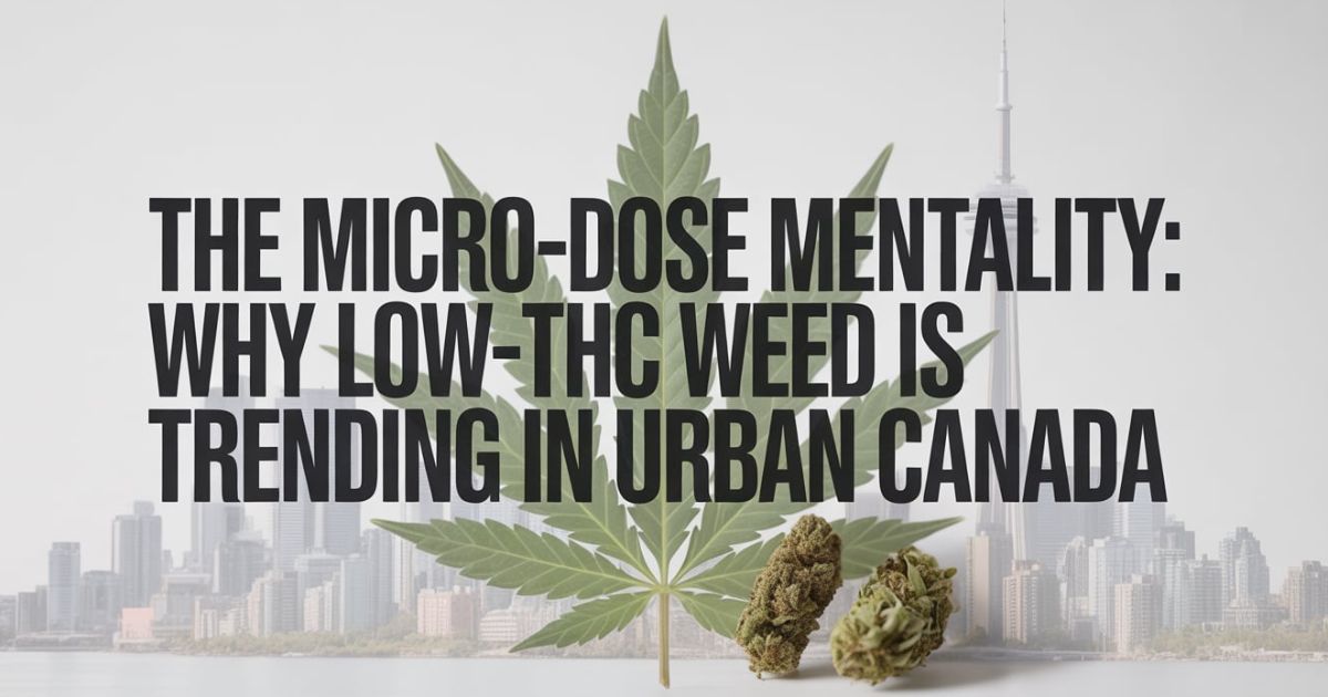 Low THC Weed Canada | Why Microdosing Cannabis Is Growing in 2025