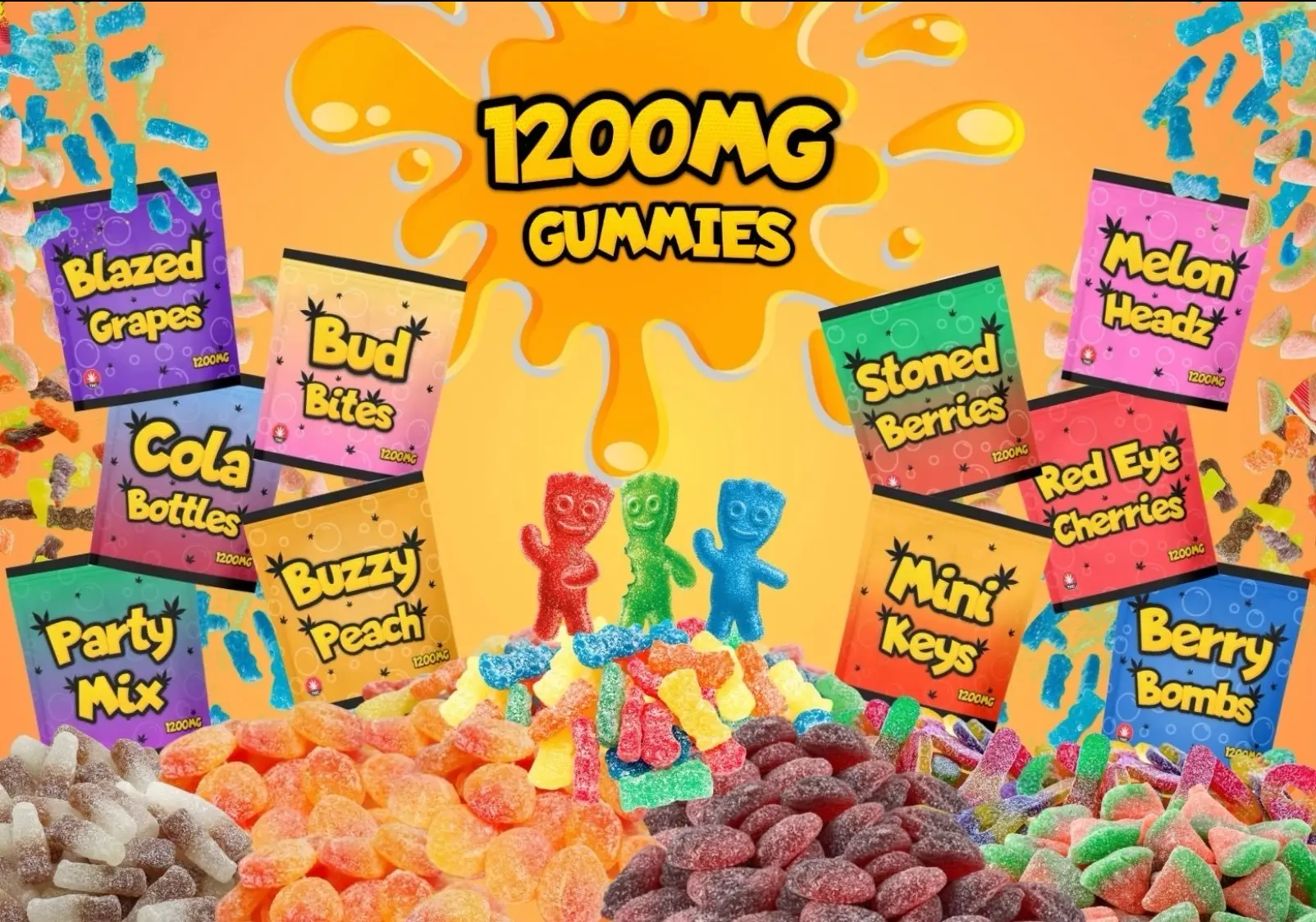 Nineties Nostalgia Nibbles - THC Edibles (1200mg)